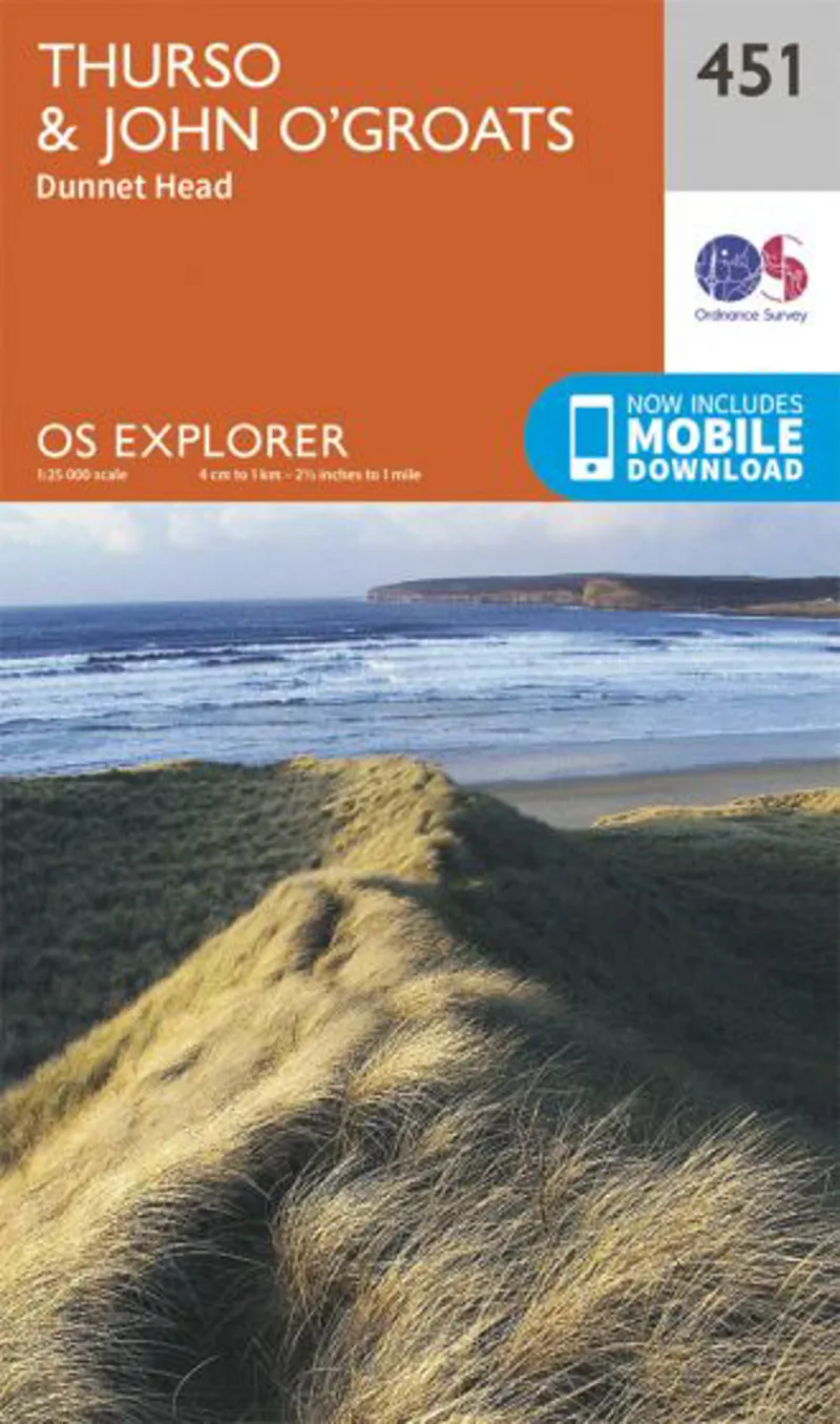 OS Explorer Map 451 - Thurso and John O'Groats